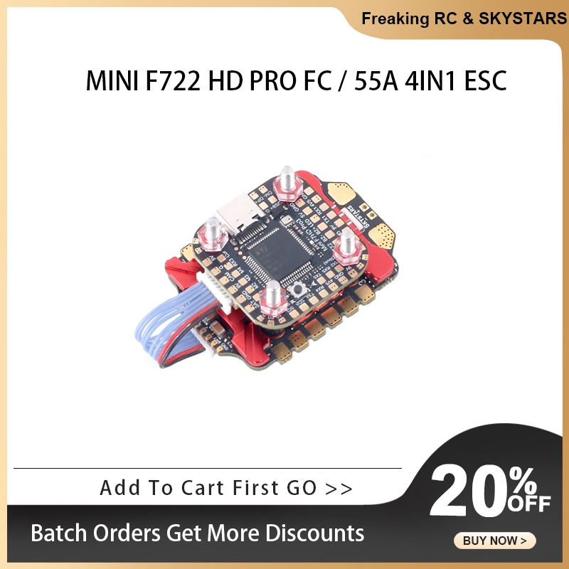 SKYSTARS F722FC &AM32 55A 4IN1 - Foxeer Reaper F4 128K 65A Esc review and price